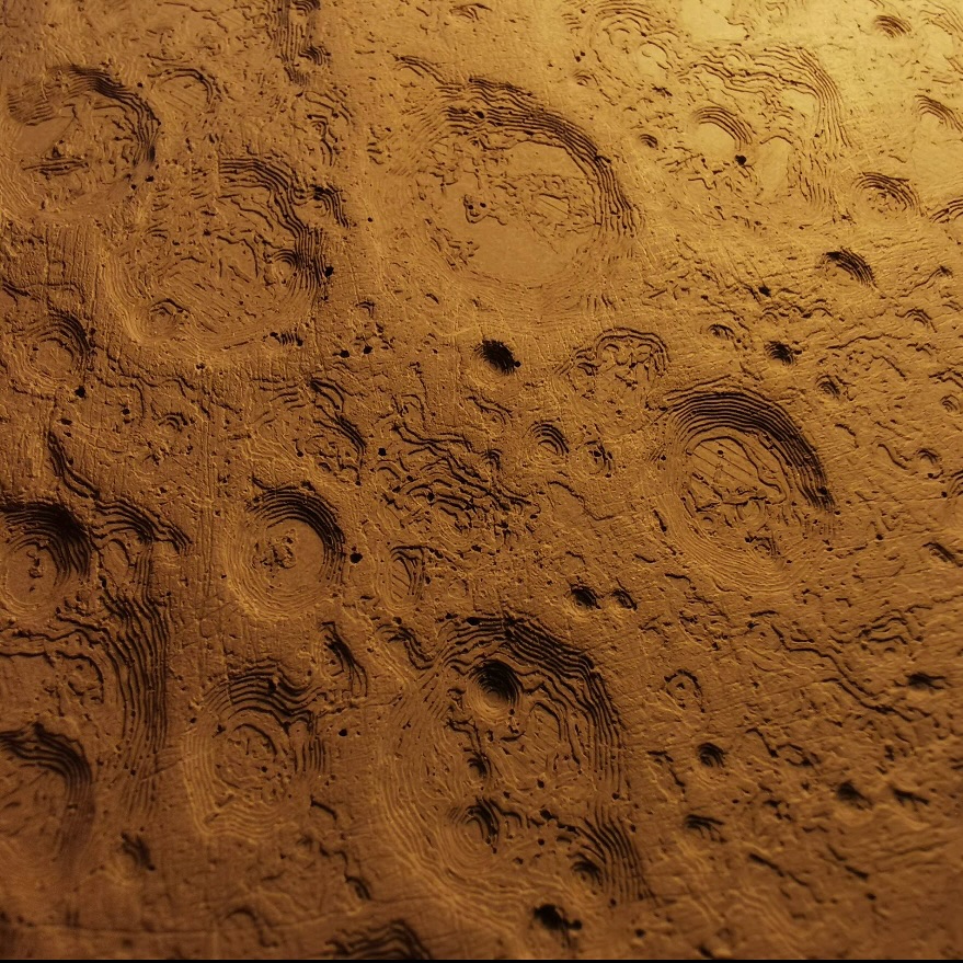 Fiber betonska Moon lampa